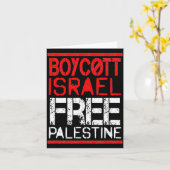 Carte Boycott Israel Palestine Gaza War Awareness  (Fleur jaune)