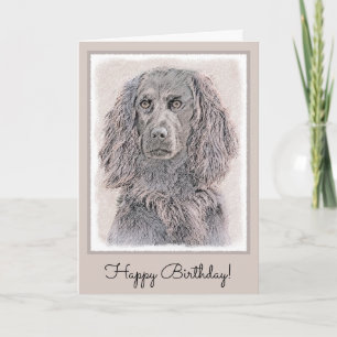 Carte Boykin Spaniel Paining - Cute Original Dog Art