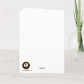 Carte Boyle Crest & Tartan avec Robin Personnalisé (Dos)