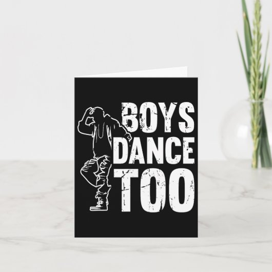 Carte Boys Danse Trop Cool Danse (Devant)