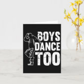 Carte Boys Danse Trop Cool Danse (Fleur jaune)