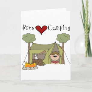 Carte Boys Love Camping