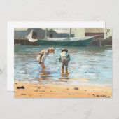 Carte Boys Wading | Winslow Homer (Devant / Derrière)