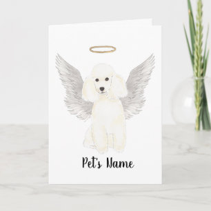Carte Bracelet en Sympathie Poodle Blanc