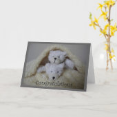 Carte bracelet jumeau empilé félicitations (Fleur jaune)