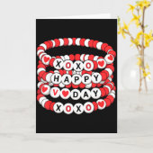 Carte Bracelets d'amitié de la Saint-Valentin Femmes K (Fleur jaune)
