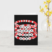 Carte Bracelets d'amitié de la Saint-Valentin Femmes K (Fleur jaune)
