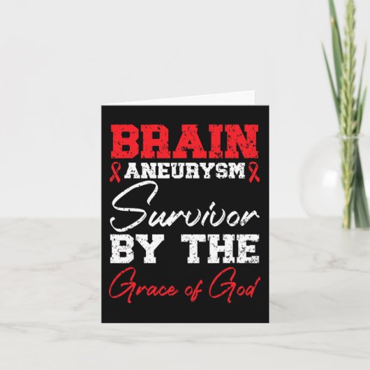 Carte Brain Aneurysm Survivor Medical Condition Aneurysm (Devant)