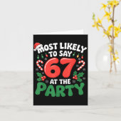 Carte Brainrot Funny Xmas 67 Meme Christmas Most Likely  (Fleur jaune)