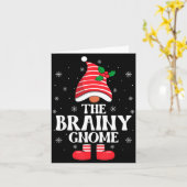 Carte Brainy Gnome Christmas Family Matching Group Funny (Fleur jaune)