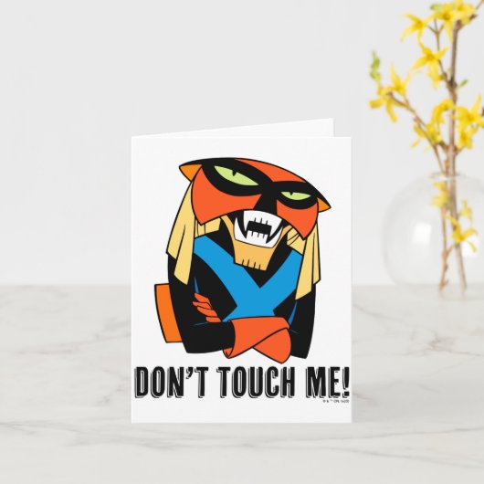 Carte Brak Dont Touch Me  (Fleur jaune)