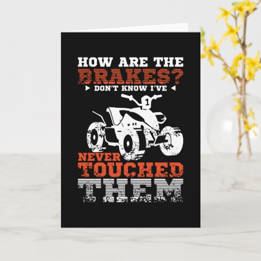 Carte Brakes Quad Atv (Fleur jaune)