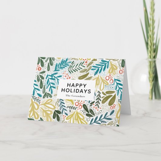 Carte Bramble Botanical Holiday Salutation (Devant)