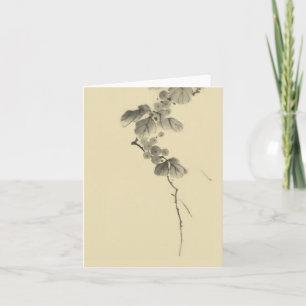 Carte Branche avec Feuilles & Berries Hokusai Fine Art