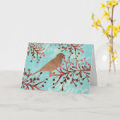 Carte Branche d'oiseau de canneberge (Fleur jaune)