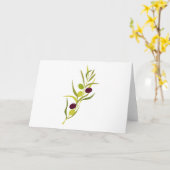 Carte Branche d'olive (Fleur jaune)
