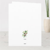 Carte Branche d'olive aquarelle (Dos)