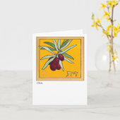 Carte Branche d'olivier (Fleur jaune)