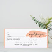 Carte Branché, moderne, écriture manuscrite, commerce de (Debout devant)