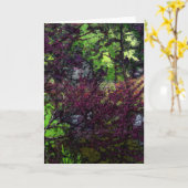 Carte Branches à fleurs (Fleur jaune)