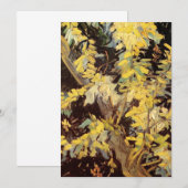 Carte Branches d'acacia en fleurs par Vincent van Gogh (Devant / Derrière)