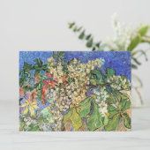 Carte Branches de châtaignes florissantes par Vincent va (Debout devant)