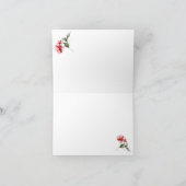 Carte branches de houx baies rouges pour les fêtes de fi (Intérieur)