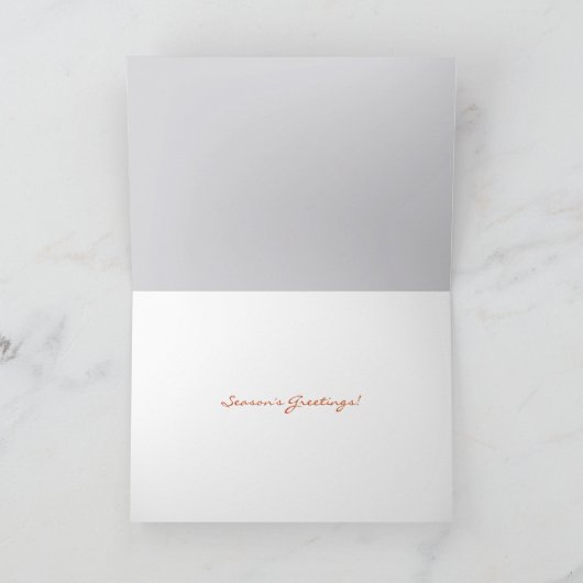 Carte Branches de neige fine Salutations de saison (Intérieur)