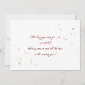 Carte Branches de pin bleu Photo Joyeux Noël (Dos)