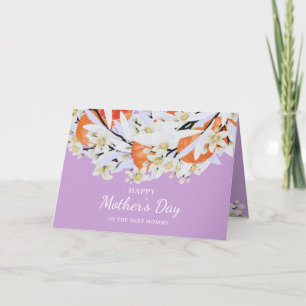 Carte Branches de tangerine Fleurs Citrus de couronne Li