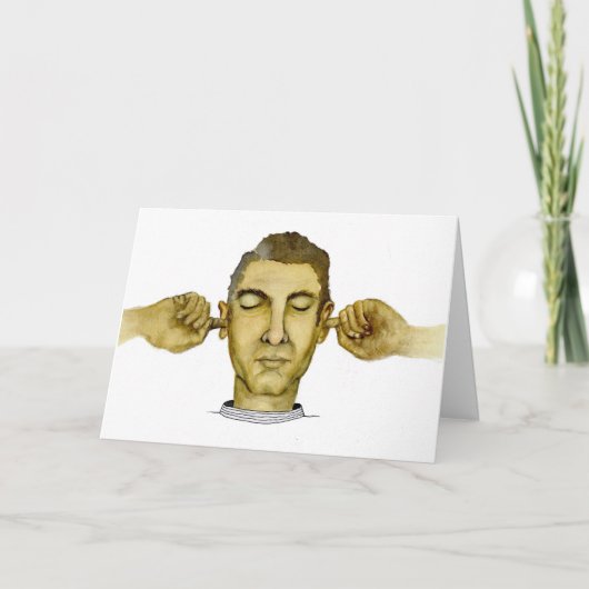 Carte Branchez mes oreilles à tous les canards politique (Devant)