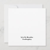 Carte Brandon Noël Trump Snowflake Holiday (Dos)