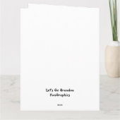 Carte Brandon Noël Trump Snowflake Holiday (Dos)