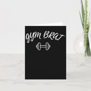Carte Brat de gym _ Motivational Workout Fitness Graphis