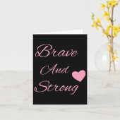 Carte Brave And Strong Breast (Fleur jaune)