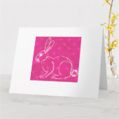 Carte Brave Bunny (Fleur jaune)
