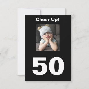 Carte Bravo ! 50e anniversaire Funny Grumpy Girl
