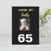 Carte Bravo ! 65ème Joyeux anniversaire Funny Grumpy Gir (Debout devant)