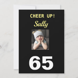 Carte Bravo ! 65ème Joyeux anniversaire Funny Grumpy Gir