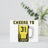 Carte Bravo à trente et un. Anniversaire (Debout devant)