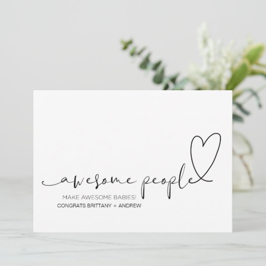 Carte Bravo Félicitations Grossesse Félicitations Nouvea (Debout devant)