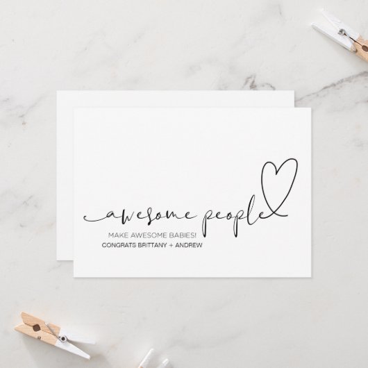 Carte Bravo Félicitations Grossesse Félicitations Nouvea (Devant/Arrière en situation)