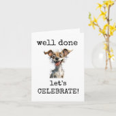 Carte Bravo, Fêtons, Félicitations Card (Fleur jaune)