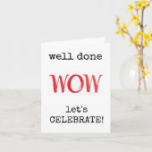 Carte Bravo, Fêtons, Félicitations Card (Fleur jaune)