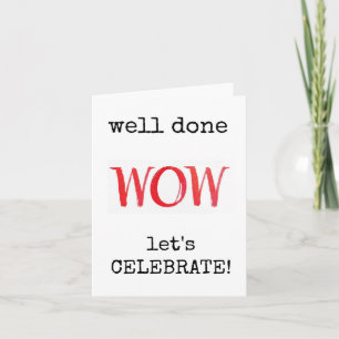 Carte Bravo, Fêtons, Félicitations Card
