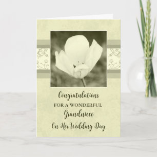 Carte Bravo Mariage Floral Blanc