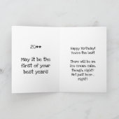 Carte Bravo pour une nouvelle année de décisions douteus (Intérieur)