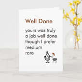 Carte Bravo - Un poème de félicitations amusant (Fleur jaune)