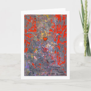 Carte Bravoure courage face aux peurs audacieux coeur mo