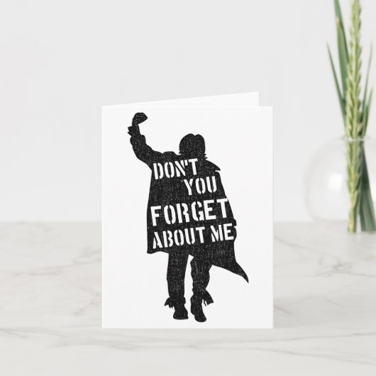 Carte Breakfast Club Don't You Forget About Me Silhouett (Devant)